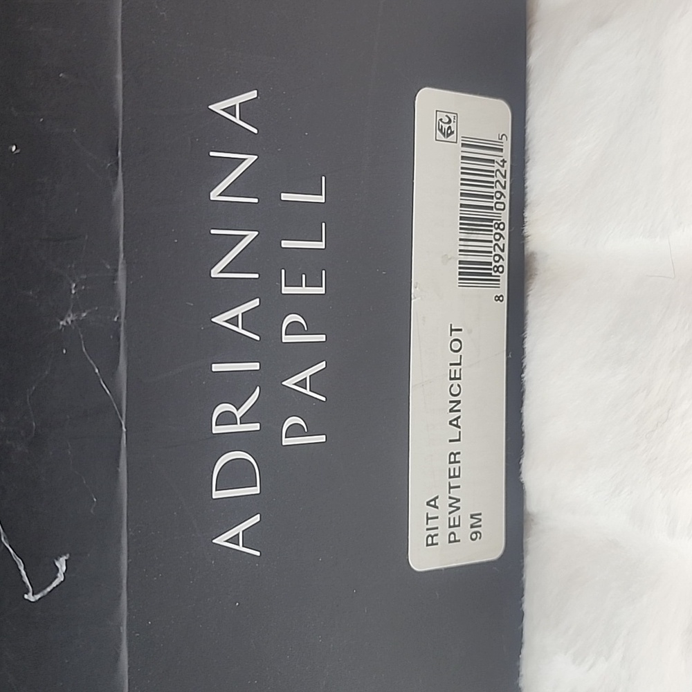 EUC Adrianna Papell Rita Pewter Lancelot Heels - Picture 5 of 5